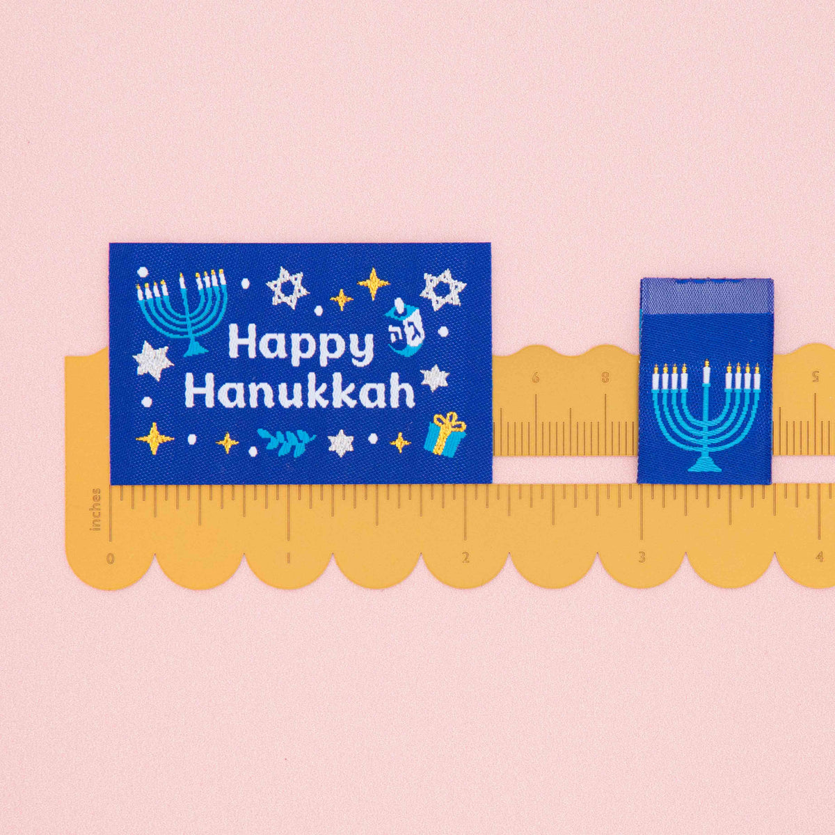 Sarah Hearts - Woven Sew In Labels - Hanukkah Holiday Multipack