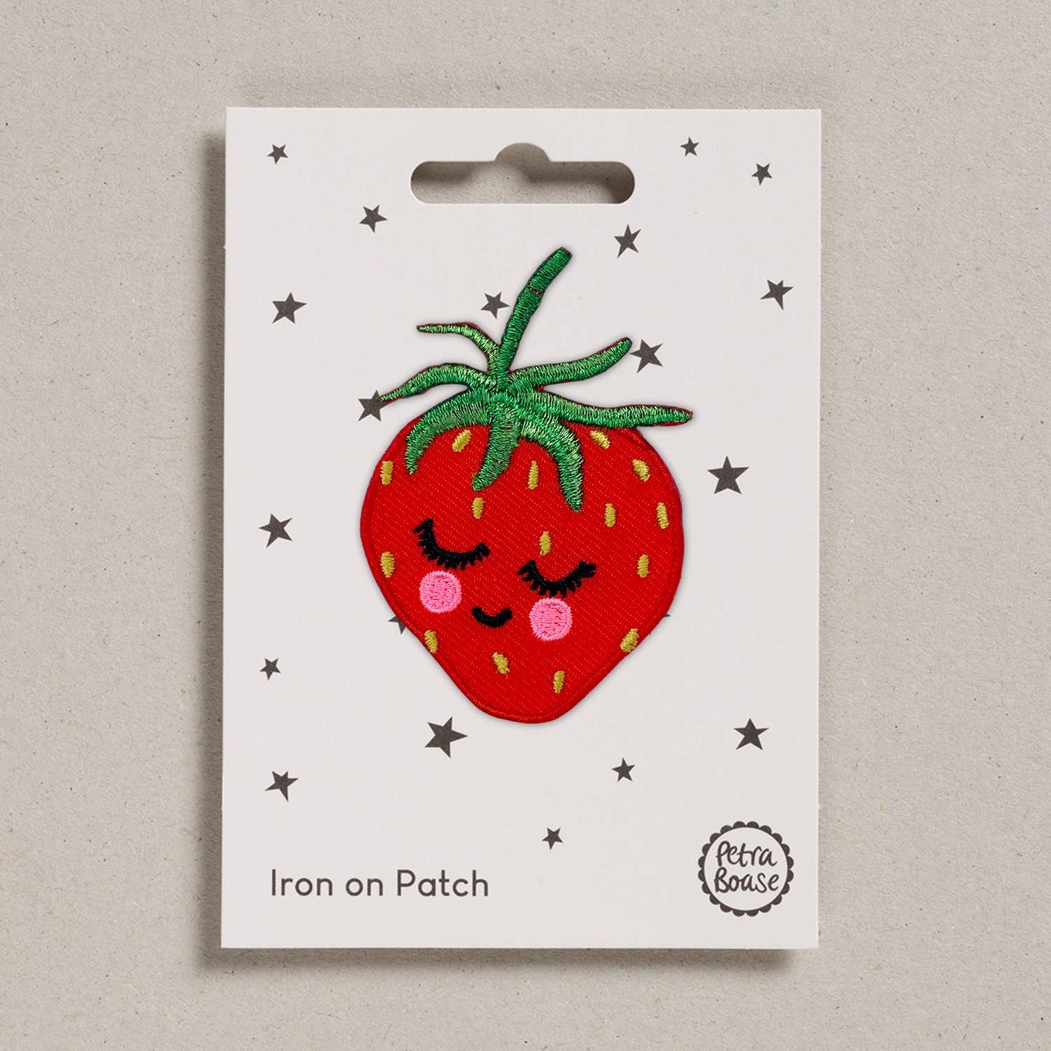 Strawberry Iron-On Embroidered Patch