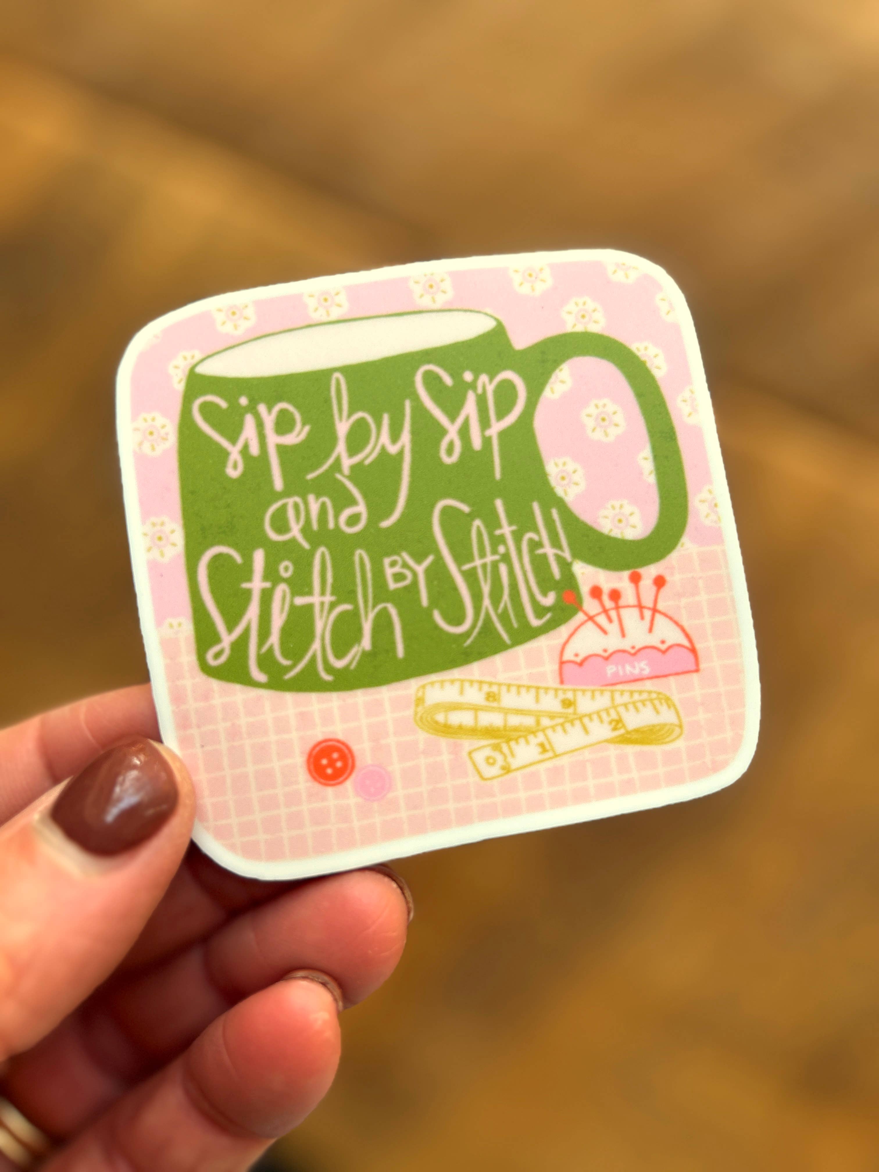 Stitch by Stitch Sticker - Unpackaged