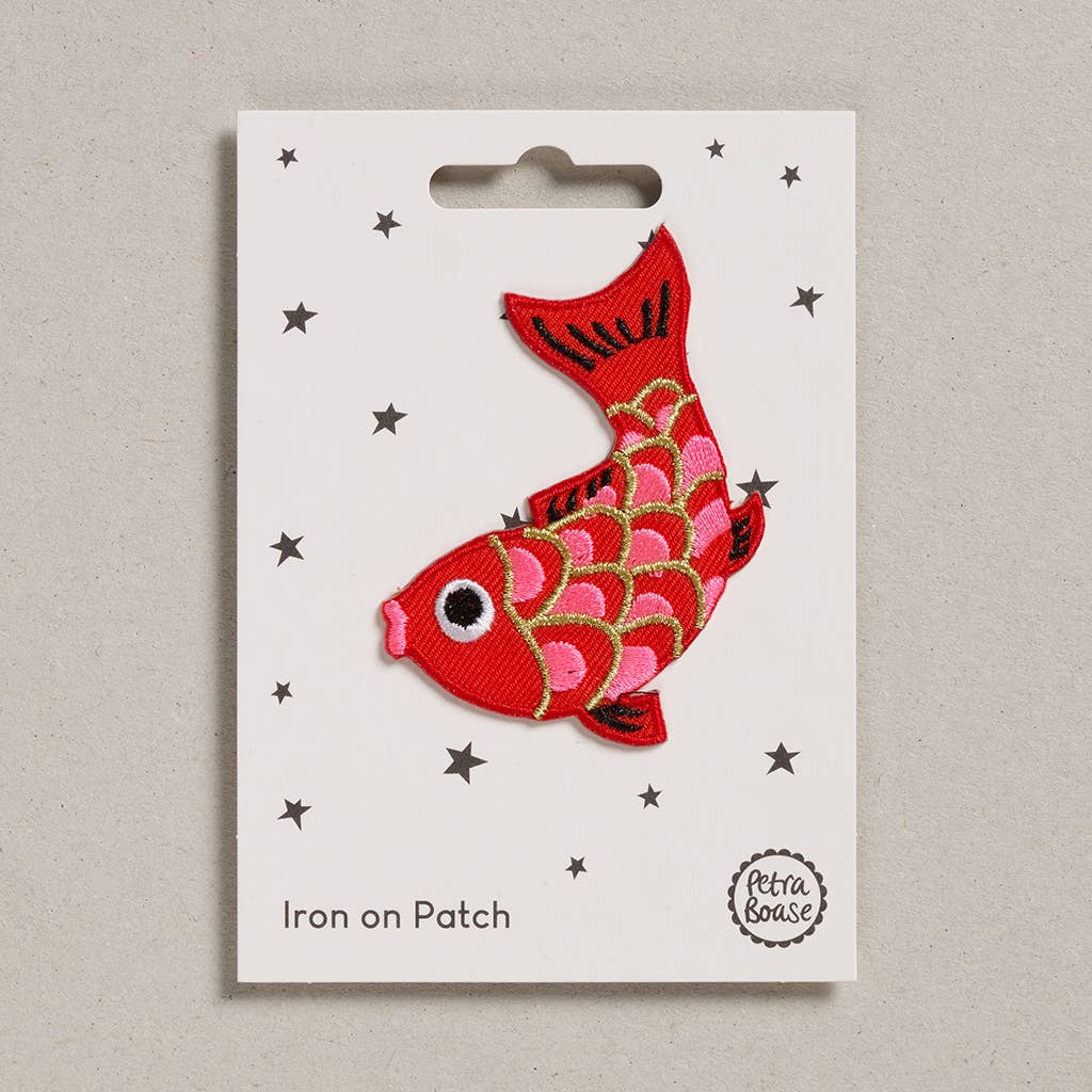 Koi Fish Iron-On Embroidered Patch