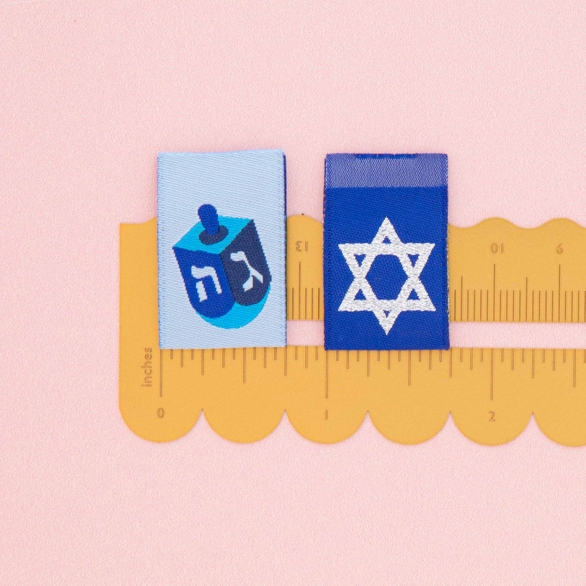 Sarah Hearts - Woven Sew In Labels - Hanukkah Holiday Multipack