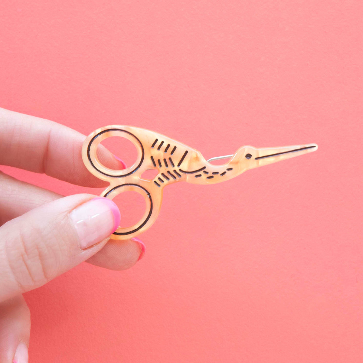 Sarah Hearts - Stork Scissors Hair Clip