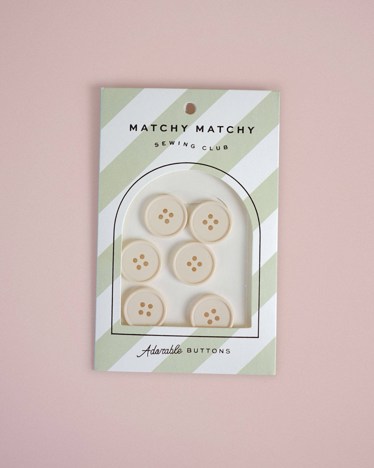 Matchy Matchy Sewing Club - Cream Puff Retro Buttons