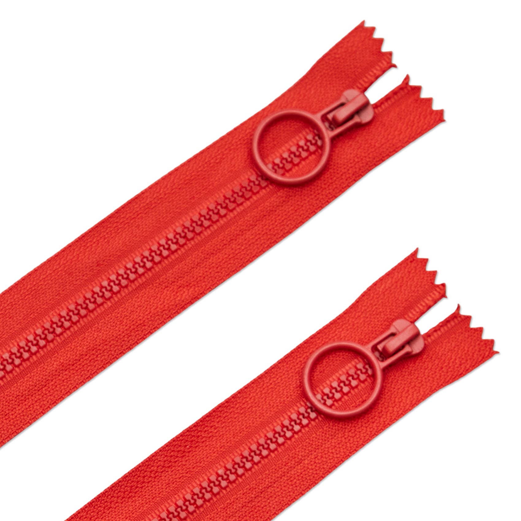 8" Hoop Pull Zippers Assorted Colors